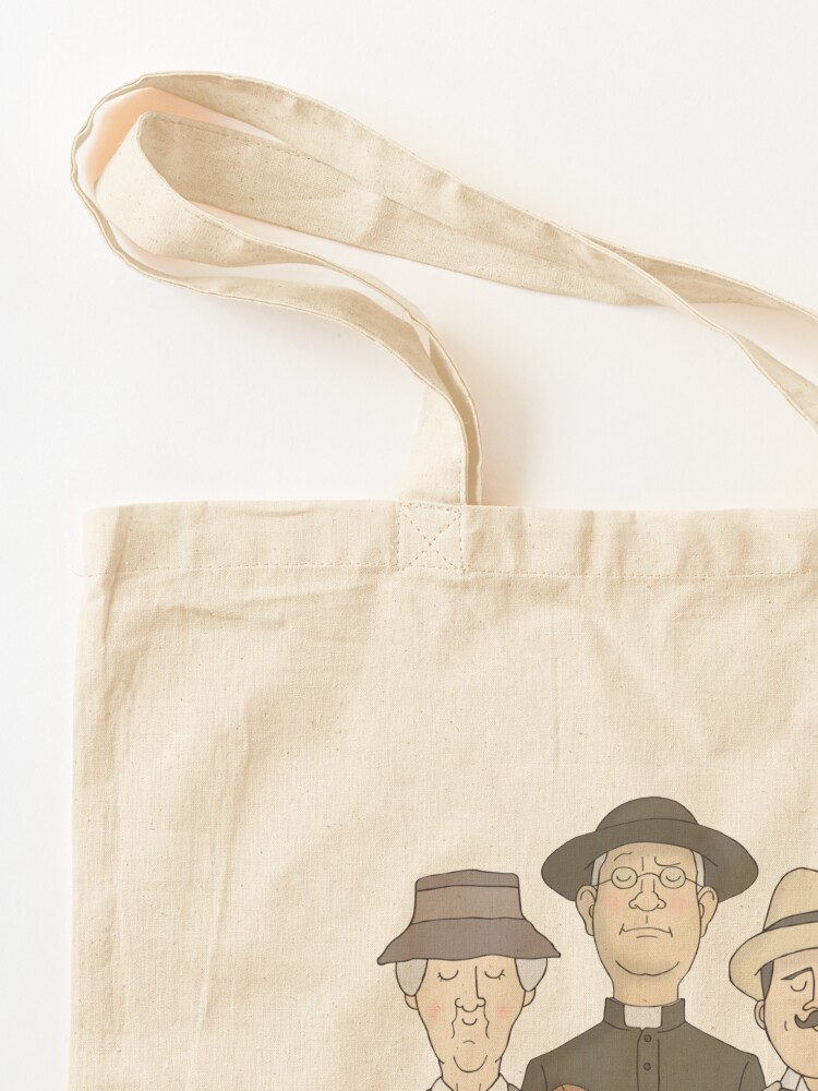 Alternate view of Poirot, Marple and Father Brown Tote Bag