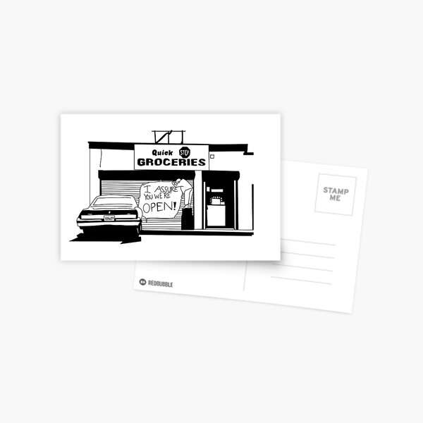 We're open Postcard