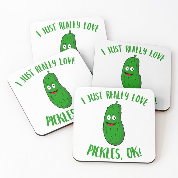 Item preview, I Just Really Love Pickles OK Kawaii Pickle t shirt designed and sold by Dan66.