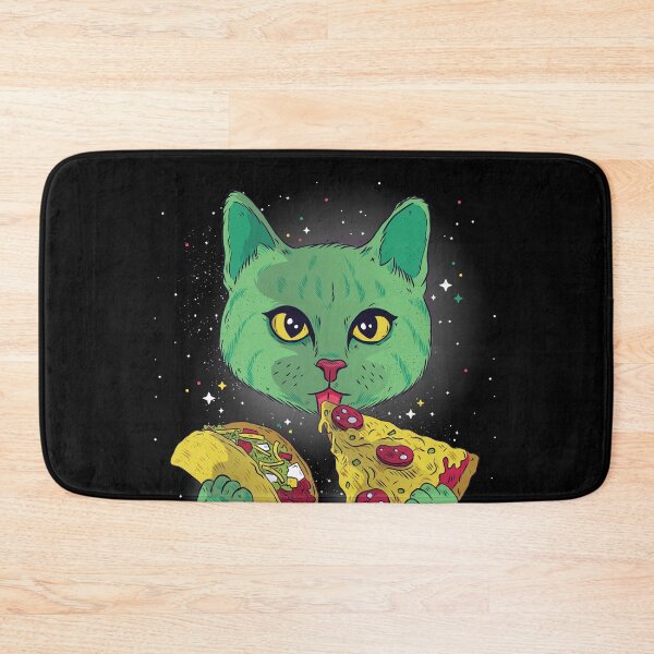 Item preview, Space Cat Eating Pizza designed and sold by DavinciStore21.
