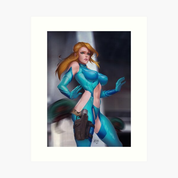 Samus InDa Space Art Print