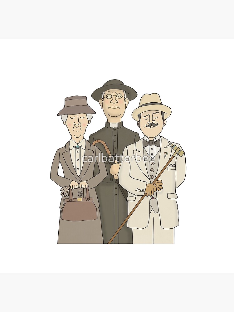 Poirot, Marple and Father Brown by carlbatterbee