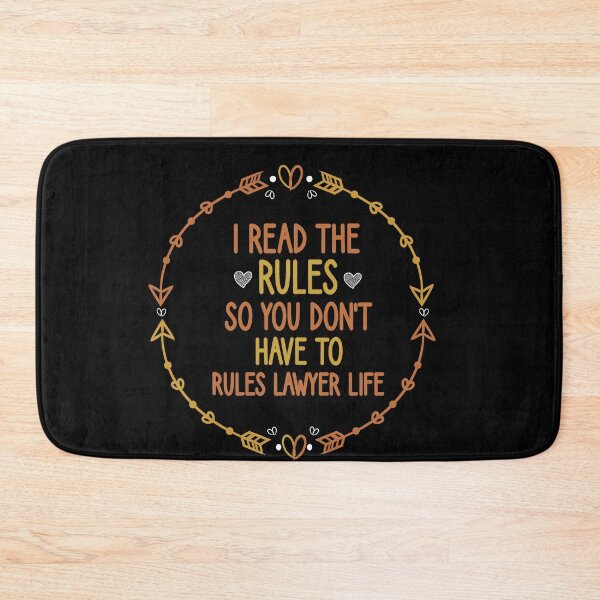 Item preview, I read the rules so you don't have to rules lawyer life : Lawyer Gift - Law School - Law Student - Law - Graduate School - Bar Exam Gift - Graphic Tee Funny Cute Law Lawyer Attorney  designed and sold by Chamssou.