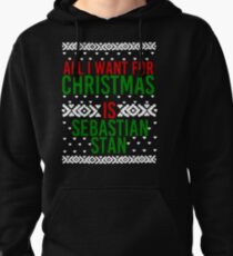 All I Want For Christmas (Sebastian Stan) Pullover Hoodie