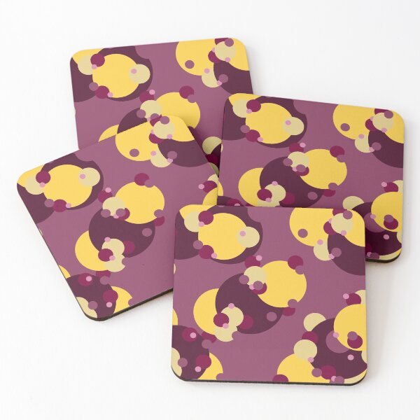 Item preview, Purple & Yellow Circles, Layered Circles Pattern by Courtney Hatcher designed and sold by cghatcherart.
