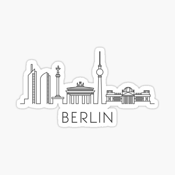 Artikel-Vorschau von  dann bist du hier genau richtig! Dieses "Berlin Silhouette" T-Shirt, designt und verkauft von printadorable.