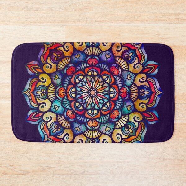 Item preview, Colorful Flower Mandala designed and sold by serenaking.