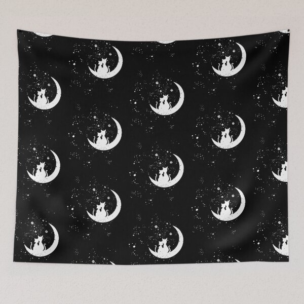 Item preview, Cute Cats & Moon. designed and sold by DavinciStore21.