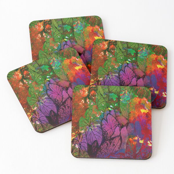 Item preview, foliage on abstract background designed and sold by clemfloral.
