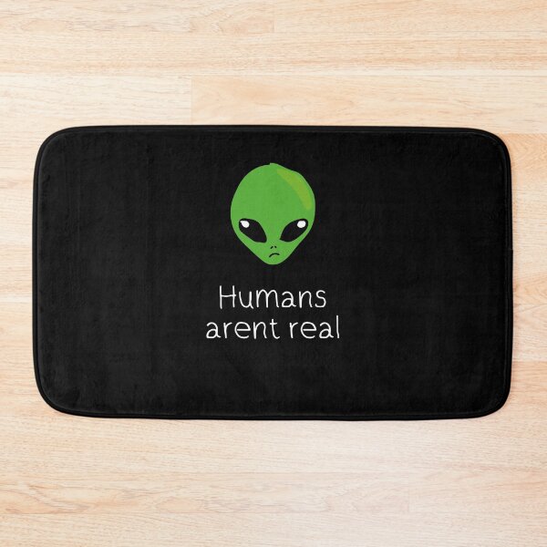 Item preview, Humans aren't real (black background) designed and sold by Makestudio.