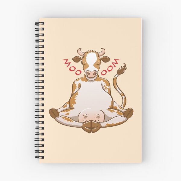 Item preview, Beautiful cow meditating while changing moo into oom designed and sold by Zoo-co.