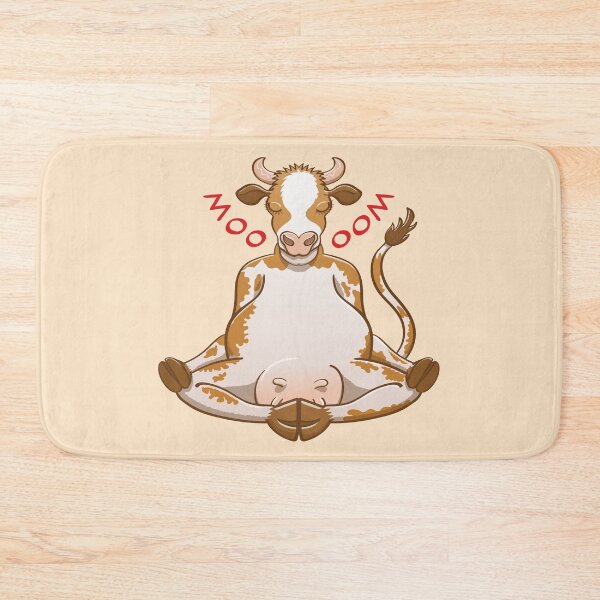 Item preview, Beautiful cow meditating while changing moo into oom designed and sold by Zoo-co.