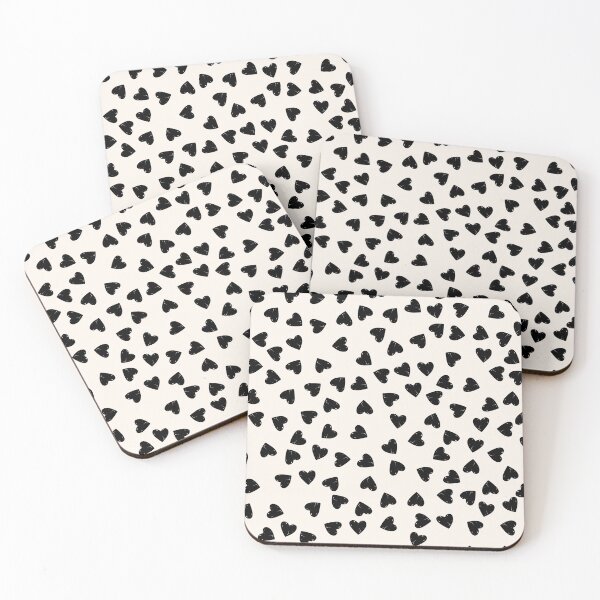 Item preview, Small hearts cute black and white background designed and sold by TheSimpleMan.