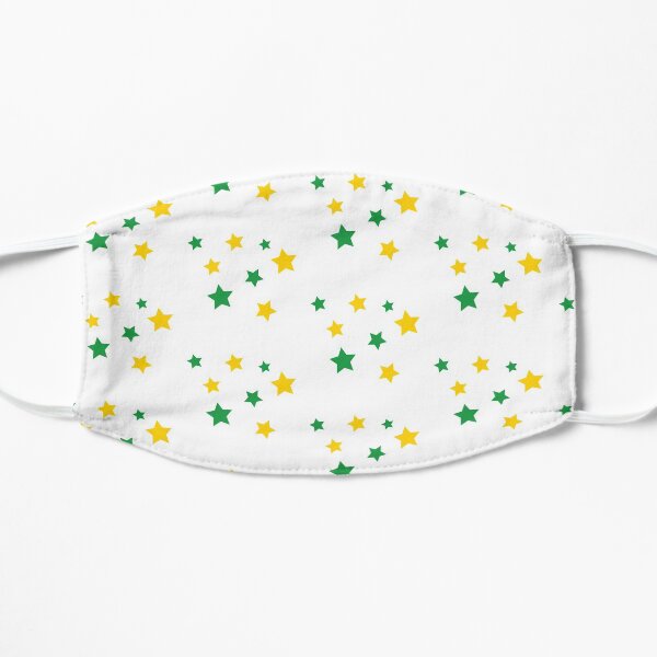 green and gold star pack Mask