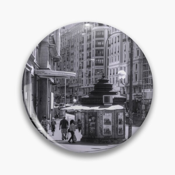 Item preview, Newspaper Stand on the Gran Via - B&W designed and sold by tomg.