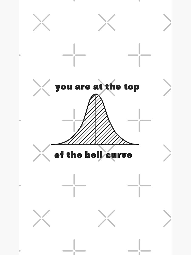 At the top of the bell curve