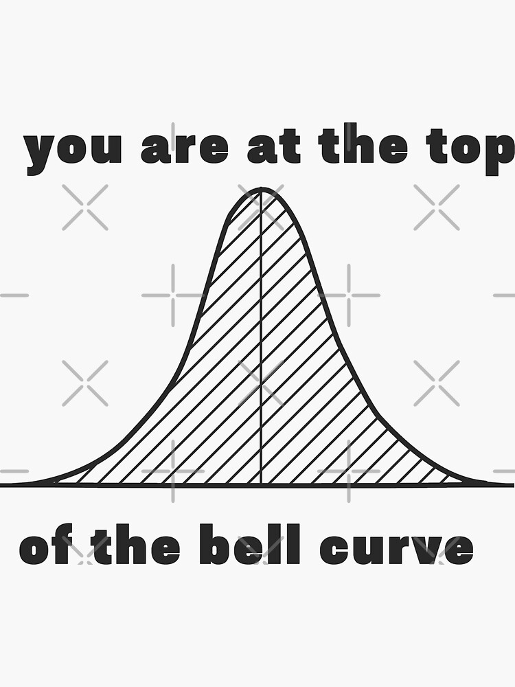 At the top of the bell curve