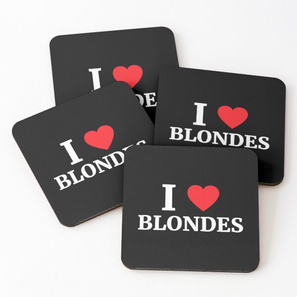 Aperçu de l'œuvre J'aime le cœur des blondes créée et vendue par Vanover Designs.
