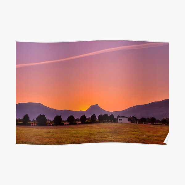 Winter Sunset Poster