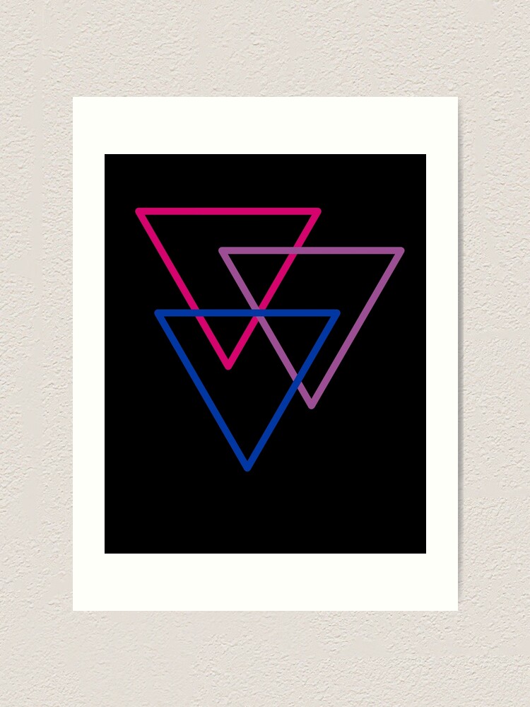 Lámina artística «triangulos bisexuales» de XantheGeometric | Redbubble