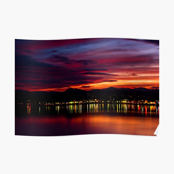 Fire Over The Rockies Poster