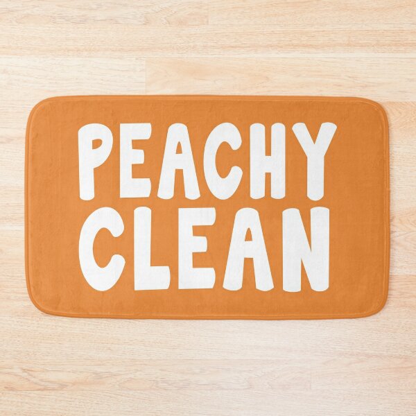 Peachy Clean - Funny Saying Bath Mat