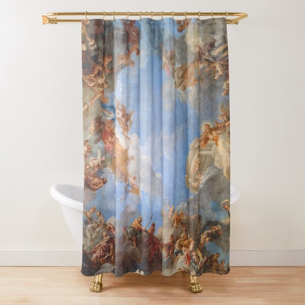 Fresco of Angels in the Palace of Versailles Shower Curtain
