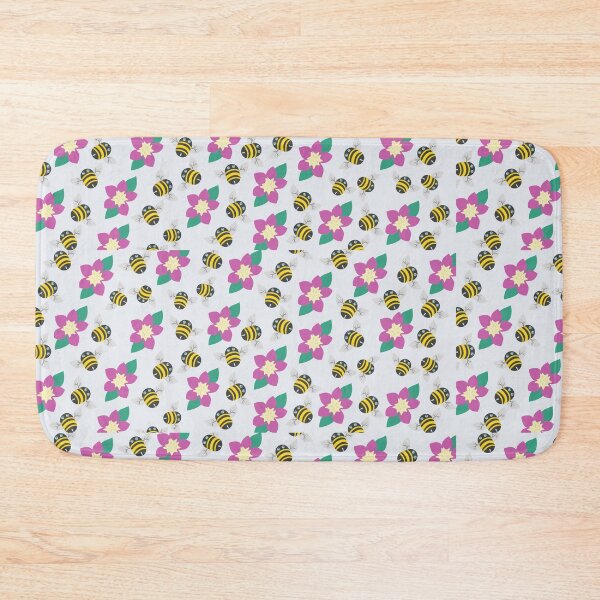 Item preview, Bees and Bright Pink Flowers designed and sold by TravelShots.