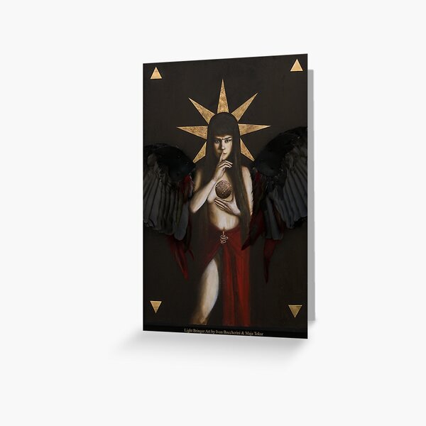 Al Uzza The Maiden Greeting Card By Asha Greyjoy Redbubble