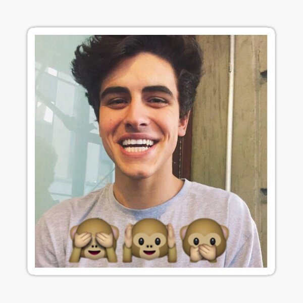 Jack Gilinsky Monkey Emoji Sticker
