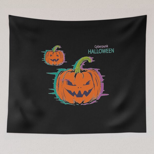 Item preview, halloween cyberpank pupkin t-shirt designed and sold by bestdesigns2020.