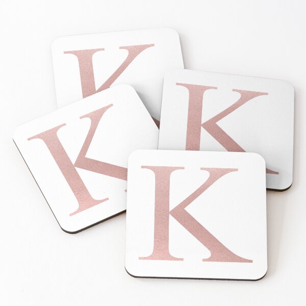 Item preview, KAPPA K ROSE GOLD GREEK LETTER designed and sold by Stickers by SoSrat.