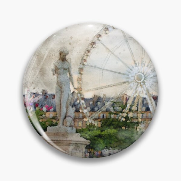 Item preview, Ferris Wheel in the Tuileries Gardens watercolor designed and sold by Grégory DUBUS.