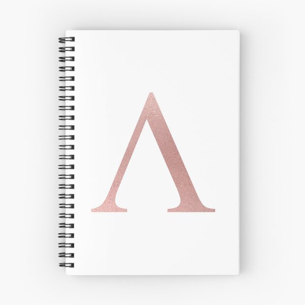 Item preview, CARTA GRIEGA ORO ROSA LAMBDA designed and sold by Stickers by SoSrat.