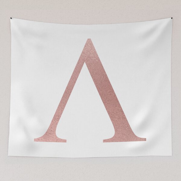 Item preview, LAMBDA ROSE GOLD GREEK LETTER designed and sold by Stickers by SoSrat.