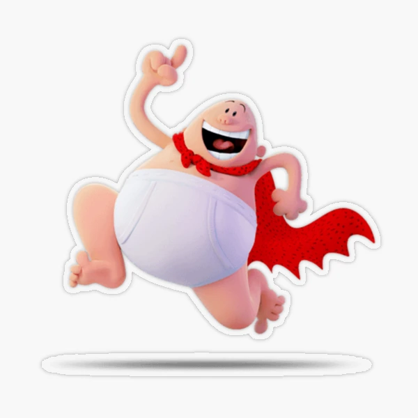 CAPTAIN UNDERPANTS Sticker for Sale by Ellis971