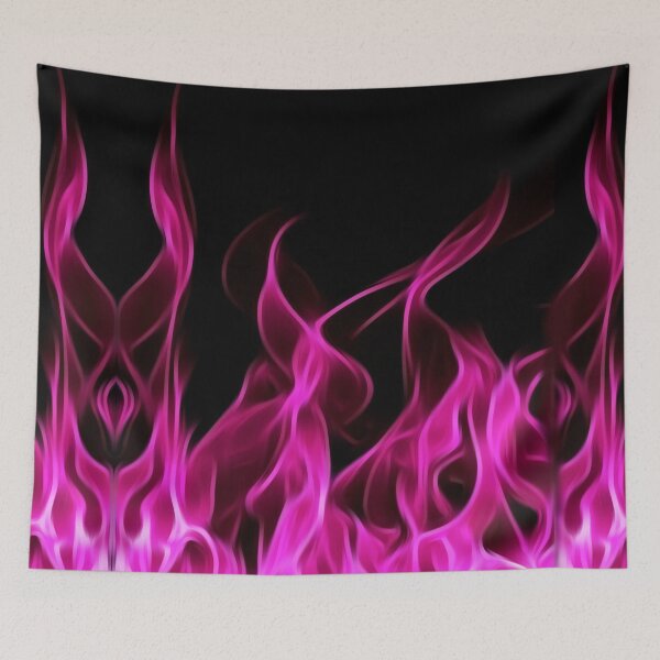 Item preview, Pattern - pink fire - watercolor design illustration designed and sold by SketchyDuette.