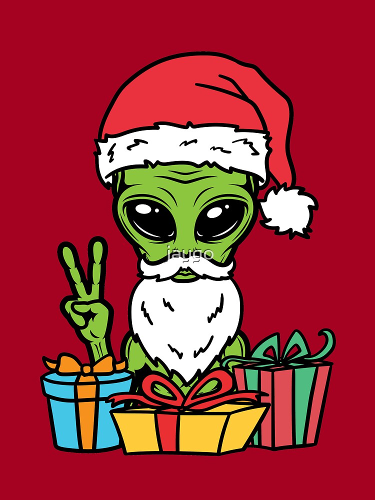 alien santa hat