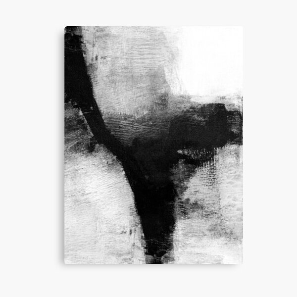 Item preview, Contemporary Black and White Abstract Painting - Delve 1 designed and sold by Janine Aykens.