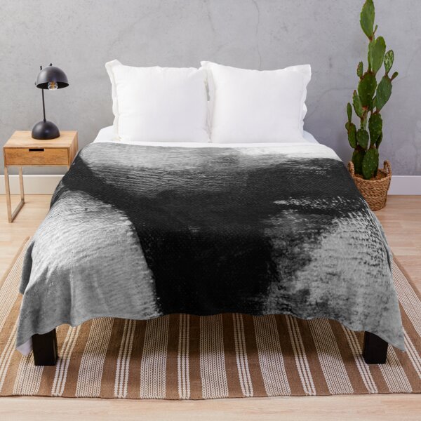 Item preview, Contemporary Black and White Abstract Painting - Delve 1 designed and sold by Janine Aykens.