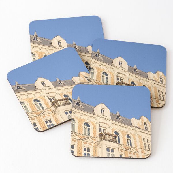 Item preview, Classical building Polish architecture light colors house designed and sold by AmeliasArtistry.