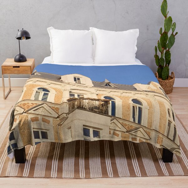 Item preview, Classical building Polish architecture light colors house designed and sold by AmeliasArtistry.