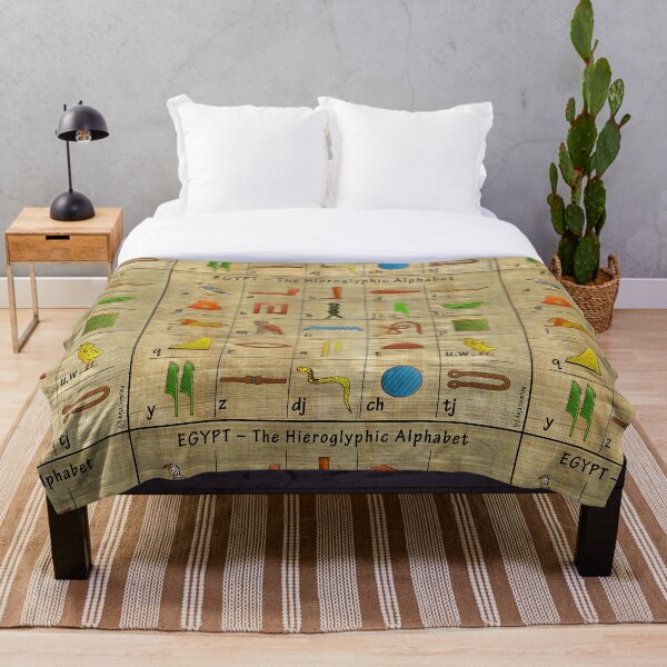 Das hieroglyphische Alphabet I HIEROGLYPHEN Fleecedecke