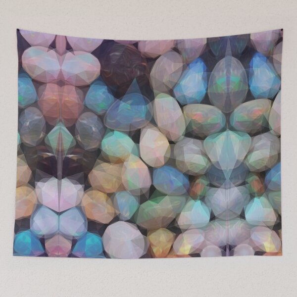 Item preview, Pattern - colorful stones - crystal design illustration designed and sold by SketchyDuette.