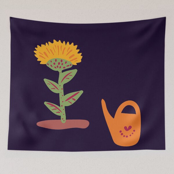 Item preview, sunflower garden illustration designed and sold by rysunki-malunki.