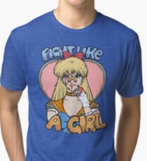 Sailor Moon - Fight Like A Sailor (Sailor Venus) Tri-blend T-Shirt
