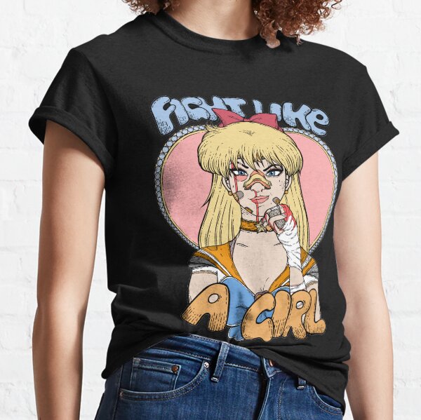 Sailor Moon - Fight Like A Sailor (Sailor Venus) Classic T-Shirt