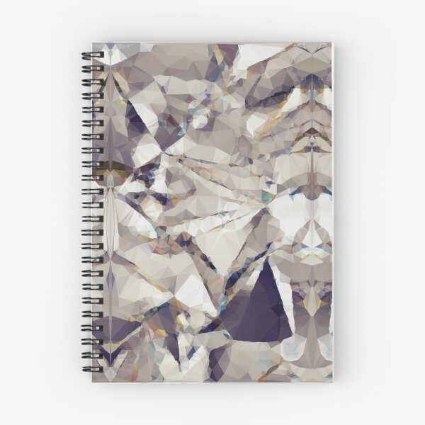 Item preview, Pattern - silver white black - crystal design illustration designed and sold by SketchyDuette.