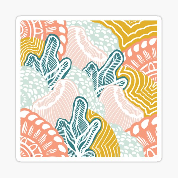 Peacful Forest  Sticker