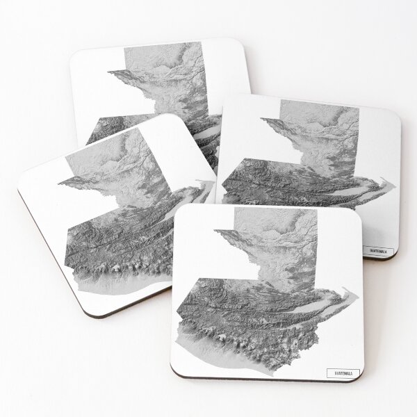 Item preview, Relief Map of Guatemala designed and sold by ThinkAboutMaps.
